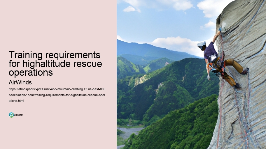 Training requirements for highaltitude rescue operations